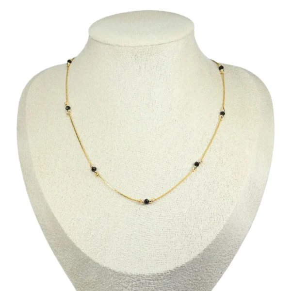 Collar de cadena cardano con cristales