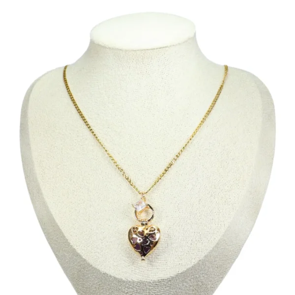 Collar dije Relicario Corazón