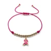Pulsera conmemorativa de hilo rosado 🎀