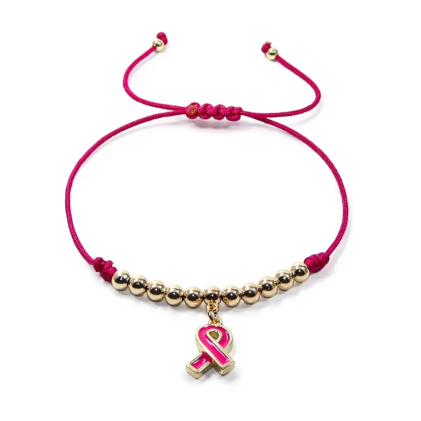 Pulsera conmemorativa de hilo rosado 🎀